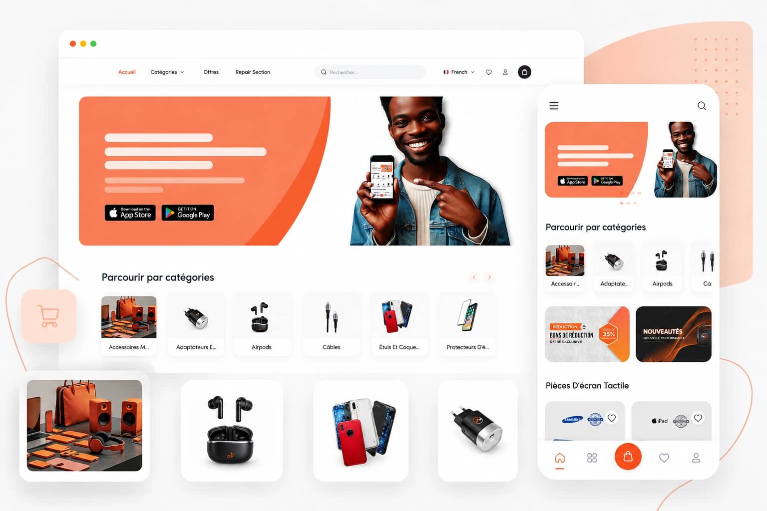 AK Trading custom eCommerce website and ERP development project by Aranbis