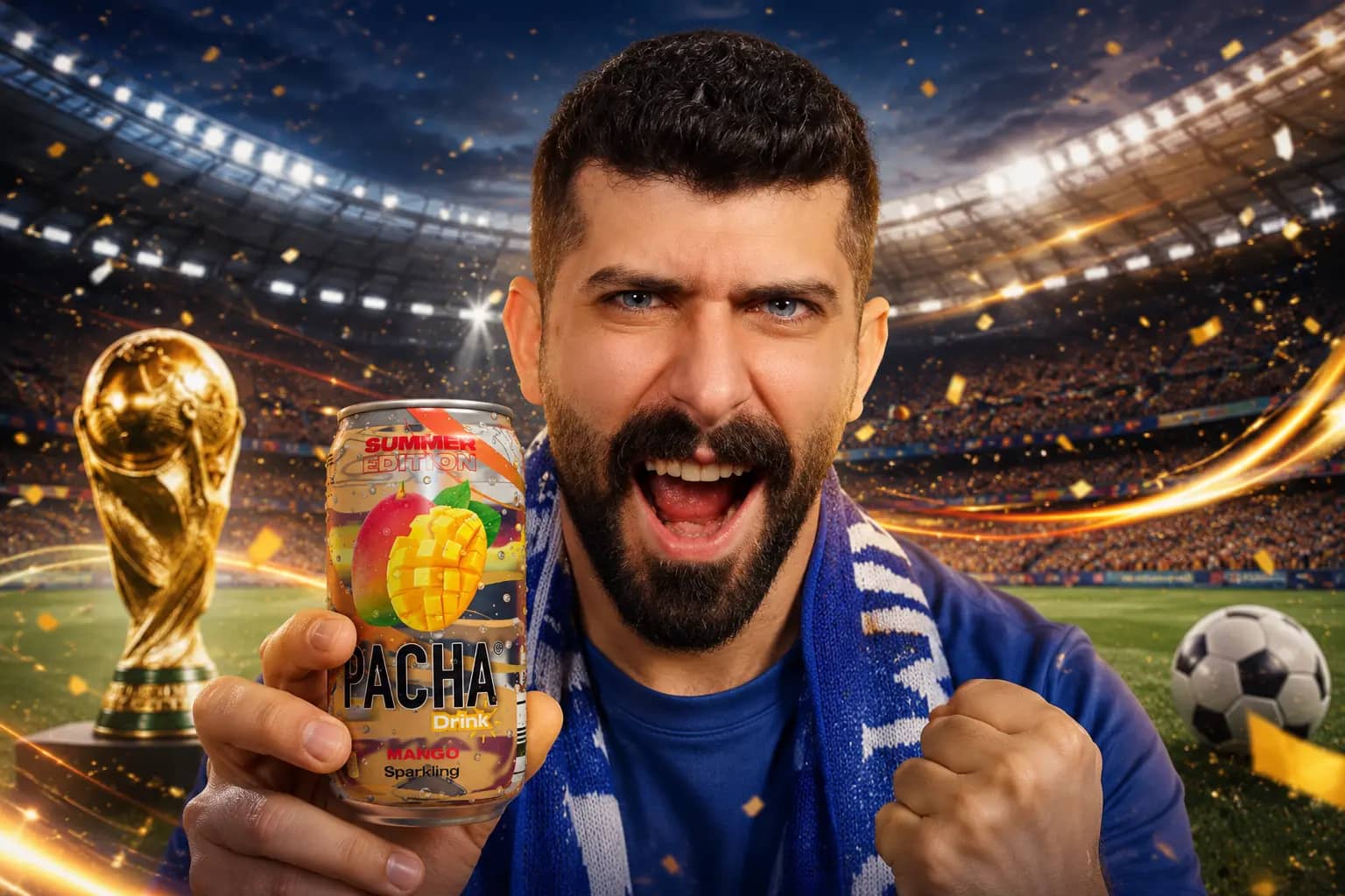 Patcha World Cup AI video advertising campaign featuring Bilal Haddad